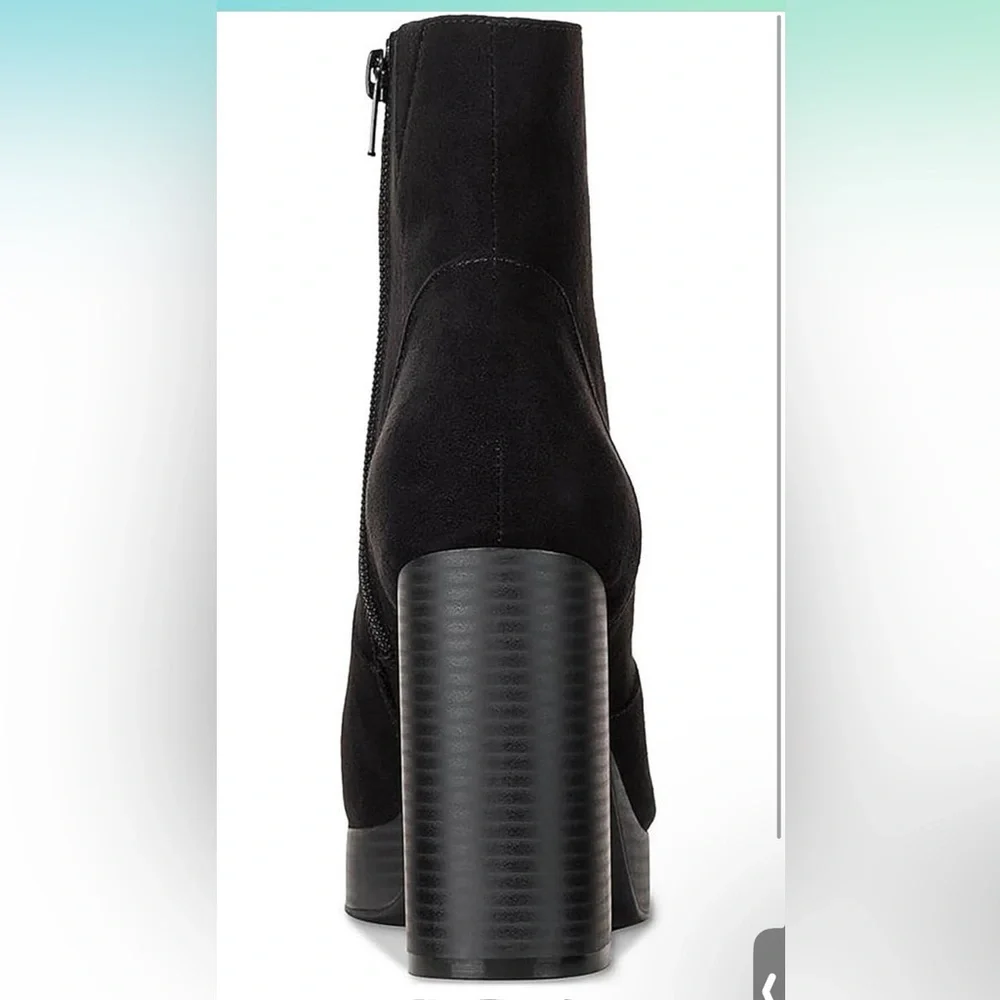 NWT SUN + STONE Elegant Black Ankle Boots - Picture 3 of 5